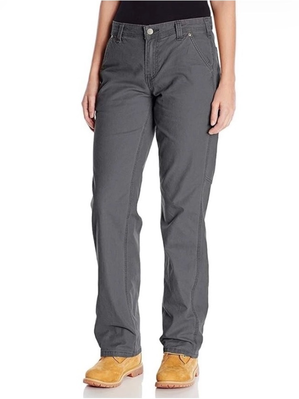 Carhartt Women’s Original Fit Straight-Leg Crawford Utility Pants - Gray Size 12